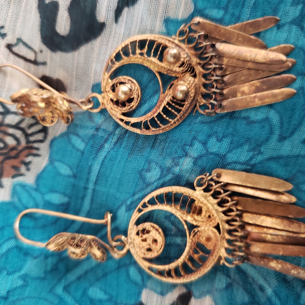 Gold Dangle Earrings